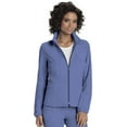 thumbnail image 1 of Heartsoul Break On Through Women Scrubs Warm Up Jacket, Zip Front Warm-Up, Plus Size, 20310, 2XL, Ciel, 1 of 4