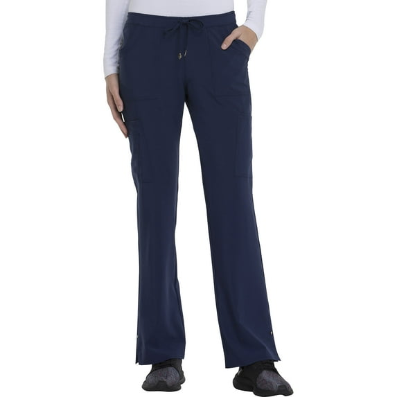 Heartsoul Love Always Scrubs Pant for Women, Low Rise Drawstring, HS025T, XL Tall, Navy