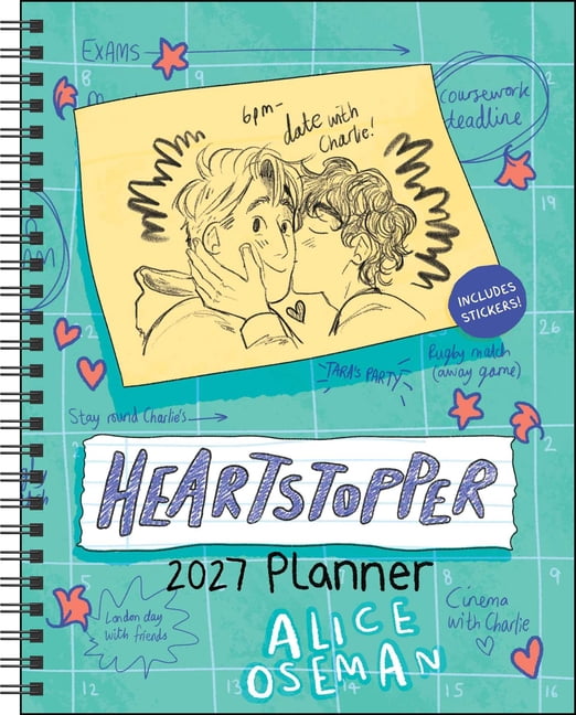 Heartstopper 12-Month 2027 Weekly/Monthly Planner Calendar with Bonus Stickers, (Paperback)