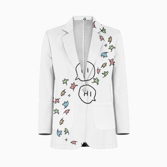 Heartstopper Greeting Men Blazers Slim Clothing Summer Jacket Man Oversize Daily Suits Tops