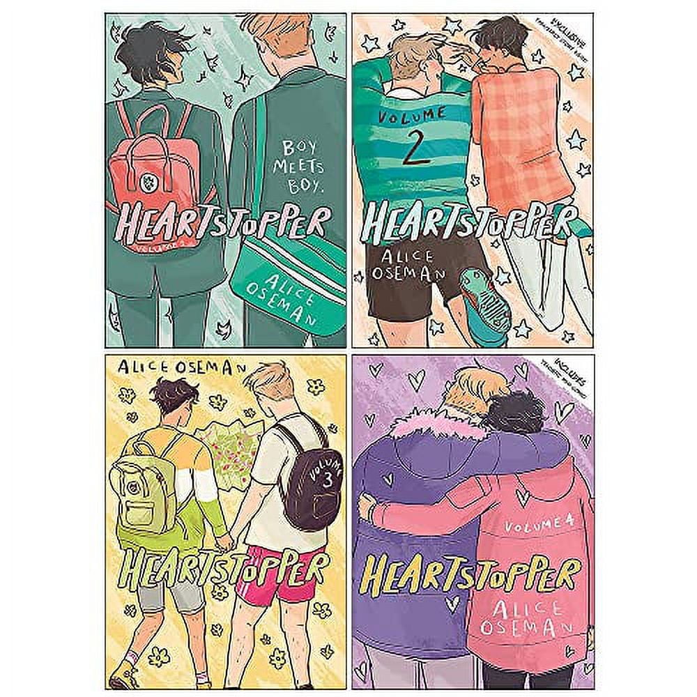 Alice Oseman's Heartstopper Series Books Set, Volumes 1-4