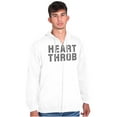 thumbnail image 1 of Heartthrob Funny Handsome Single Love Zip Hoodie Sweatshirt Men Brisco Brands M, 1 of 6