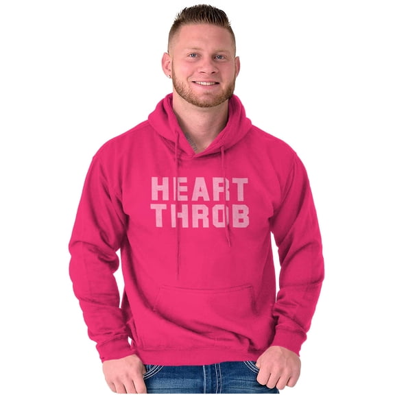 Heartthrob Funny Valentines Joke Men's Big & Tall Graphic Hoodie Brisco Brands 2X