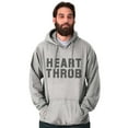thumbnail image 1 of Heartthrob Funny Valentines Joke Men's Big & Tall Graphic Hoodie Brisco Brands 2X, 1 of 2