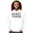 thumbnail image 1 of Heartthrob Funny Valentines Joke Men's Big & Tall Graphic Hoodie Brisco Brands 4X, 1 of 2