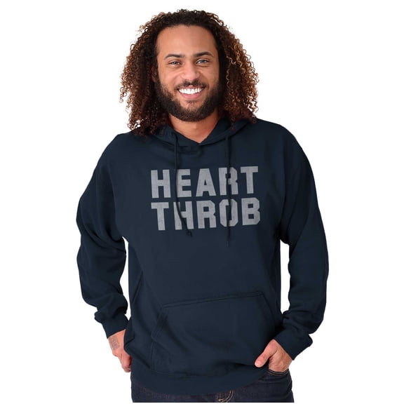 Heartthrob Funny Valentines Joke Men's Big & Tall Graphic Hoodie Brisco Brands 2X