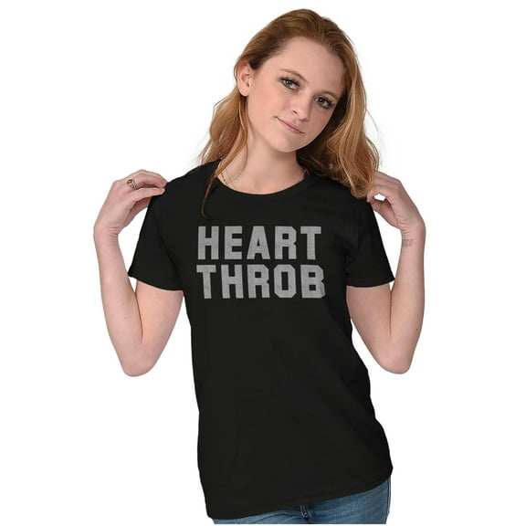 Heartthrob Funny Valentines Joke Womens Slim Fit Graphic Tee Brisco Brands S