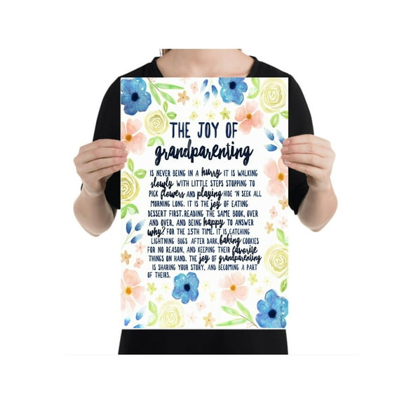 Heartwarming Grandparenting Poster - Wall Decor for Family Room Gift