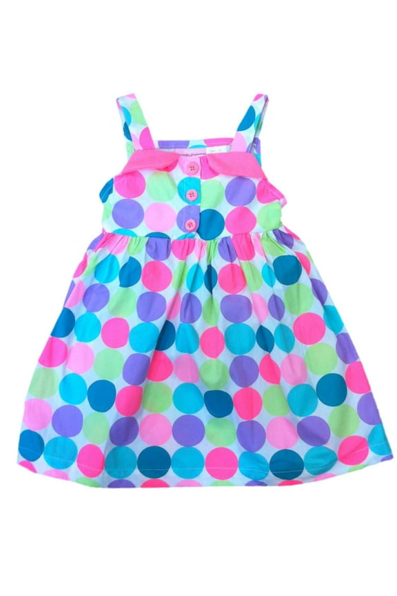 Infant & Toddler Girls Multicolor Dot Dress Sun Dress 12m