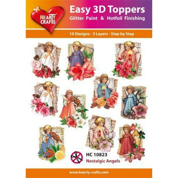 Hearty Crafts Easy 3D Toppers - Nostalgic Angels