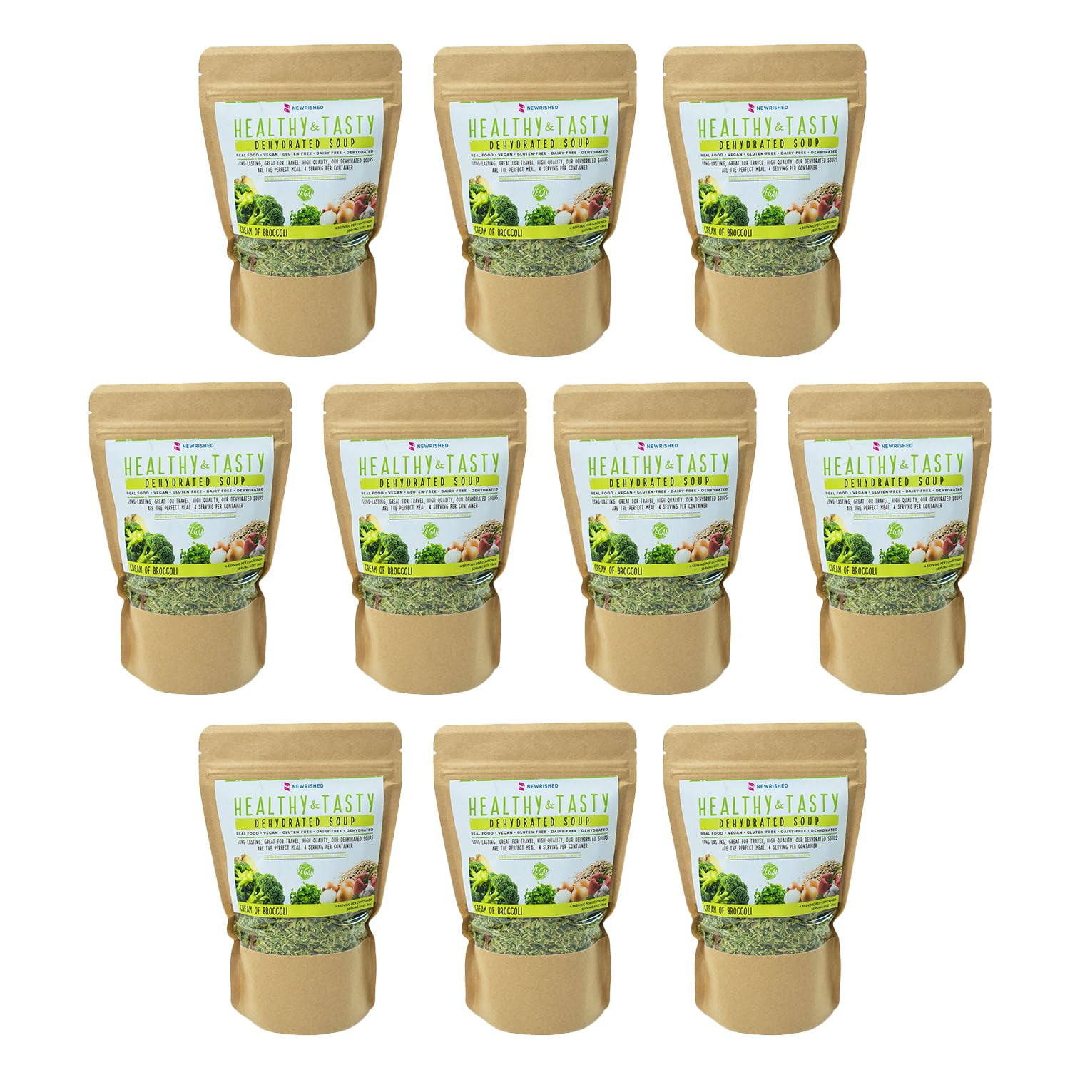 Hearty Cream of Broccoli Dried Soup Mix Dehydrated Broccoli Florets