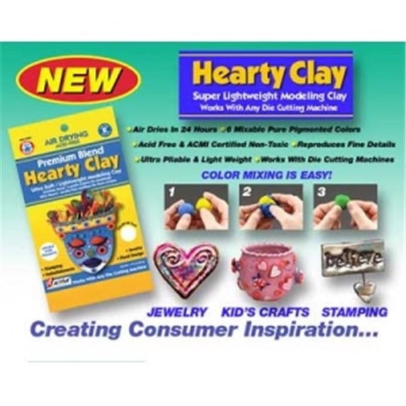Hearty Super Lightweight Modeling Clay White-149 grams