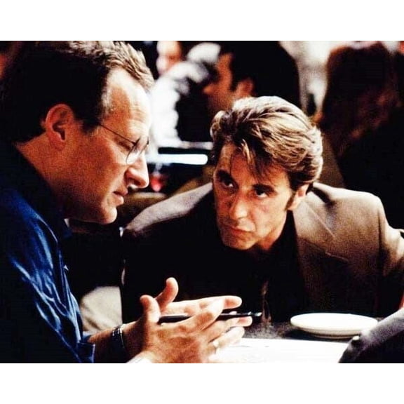Heat 1995 director Michael Mann explains scene to Al Pacino 8x10 inch photo