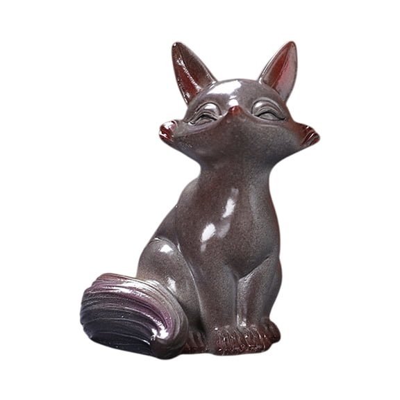 Heat-Activated Ceramic Tea Pet Sculpture, Handcrafted Color-Changing Ornament for Tea Lovers & Home Decor