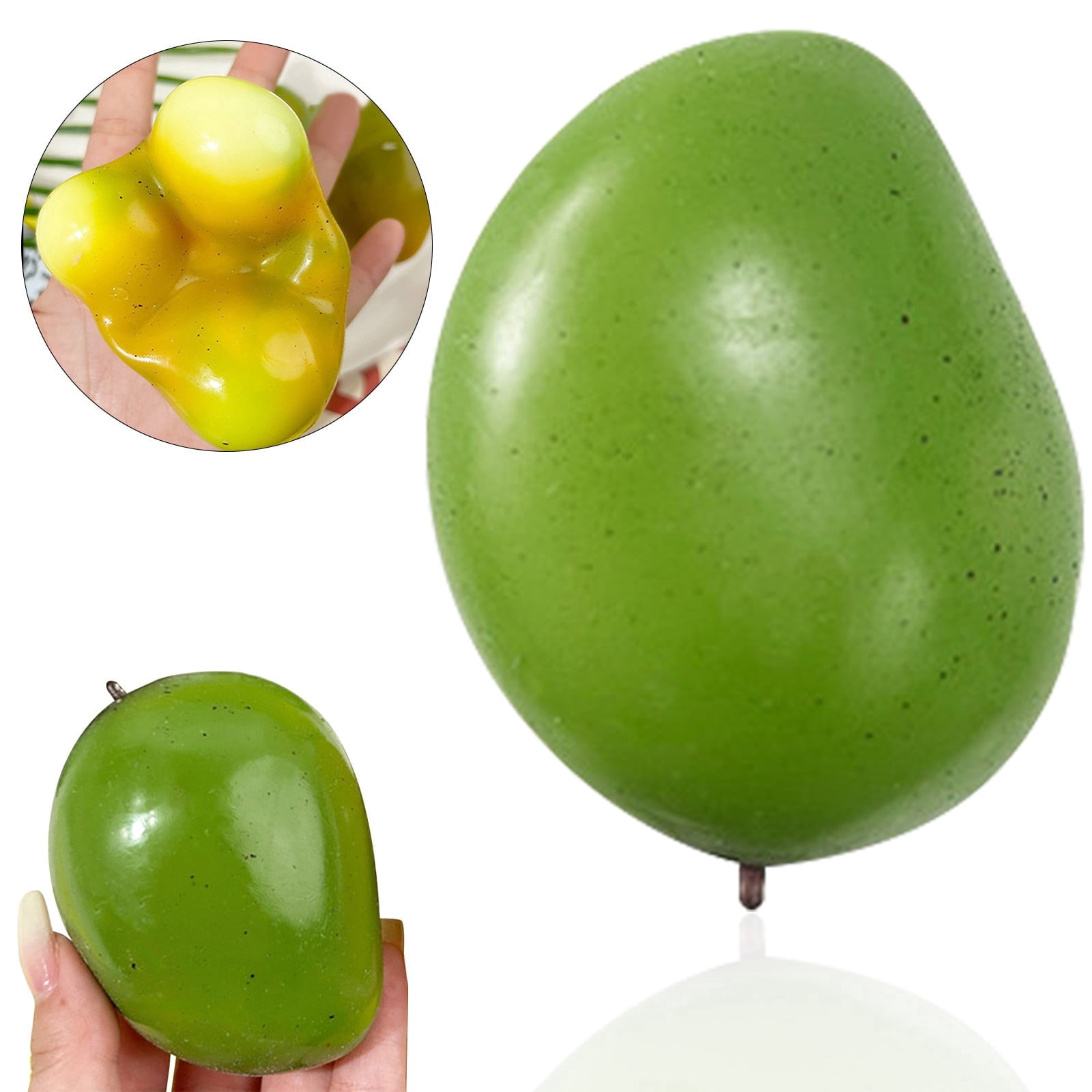 Heat Activated Color Changing Mango Squishy Toy Slow Rising ...