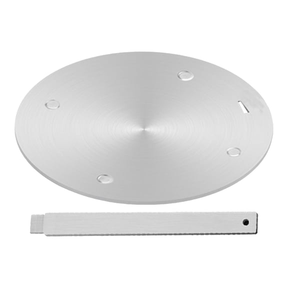 Heat Conductive Plate Natural Stove, 11.02Inch Stainless Steel Induction Adapter Plate Cooktop Heat Diffuser for Gas Stove Diffuser Plate with Handle Converter Disk Simmer Ring for Electric Stove