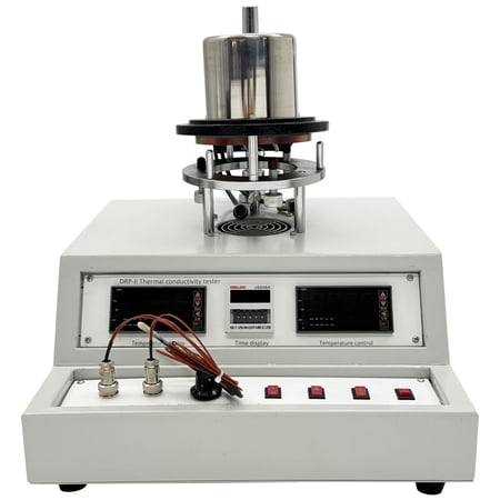 Heat Conductivity Coefficient Tester Steady-State Method Thermal Conductivity Tester with Digital Display 220V Max 120°C for Hard Aluminum Rubber Air