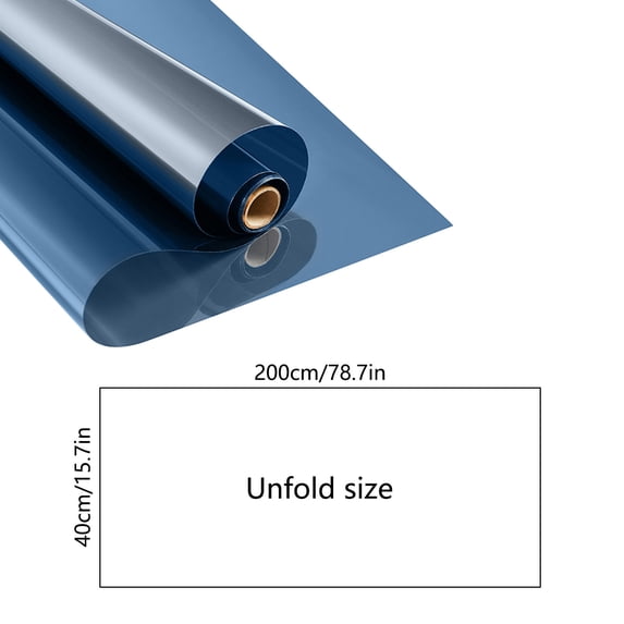 Heat Control Window Film 40x200cm, One-Way Mirror Glass Tint for Privacy, Reflective Cling for Home Office Windows YYUZH