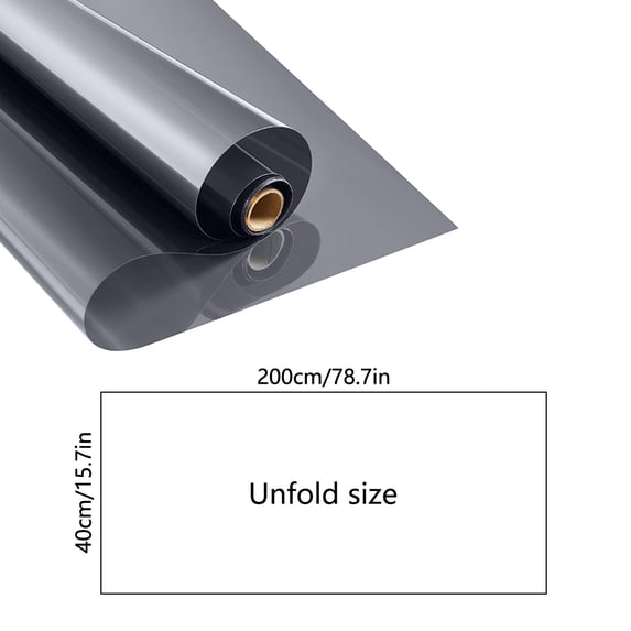 Heat Control Window Film 40x200cm, One-Way Mirror Glass Tint for Privacy, Reflective Cling for Home Office Windows YYUZH