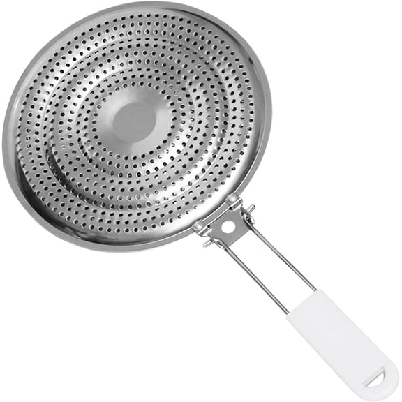 Heat Diffuser Flame Reducer Simmer Plate,Stainless Steel Heat Diffuser for Gas and Electric Stove,Induction Cooktop Compatibility Flame Guard for Gas Top Cooking(SIZE:7.99x7.36inch)