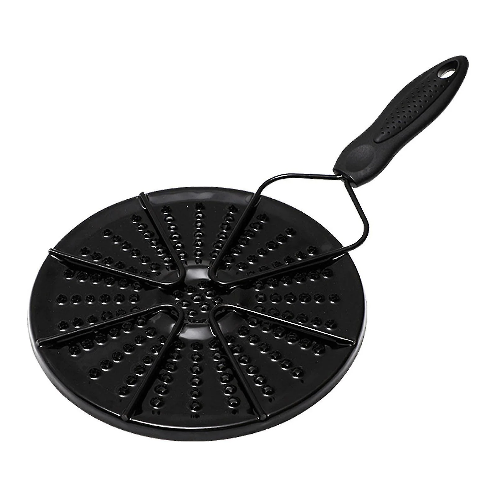 Heat Diffuser for Gas Stove Induction Hob Enamel Heat Spreader Plate with Handle Black