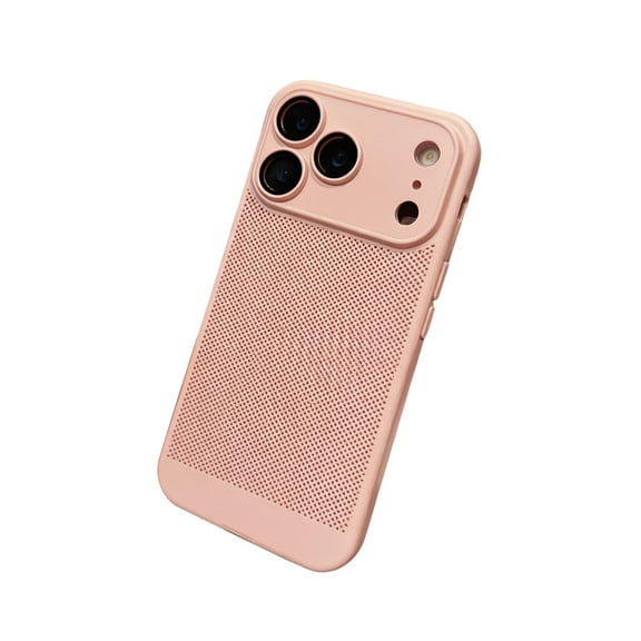 Heat Dissipation Cover For 17 Pro Slim Hard Back Breathable Cellular Hole Bumper With Lens