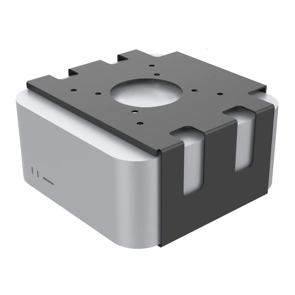 Heat Dissipation Design Anti-Scratch Inner Aluminum Under Desk Hide Wall Mount Stand for Studio Computer Host