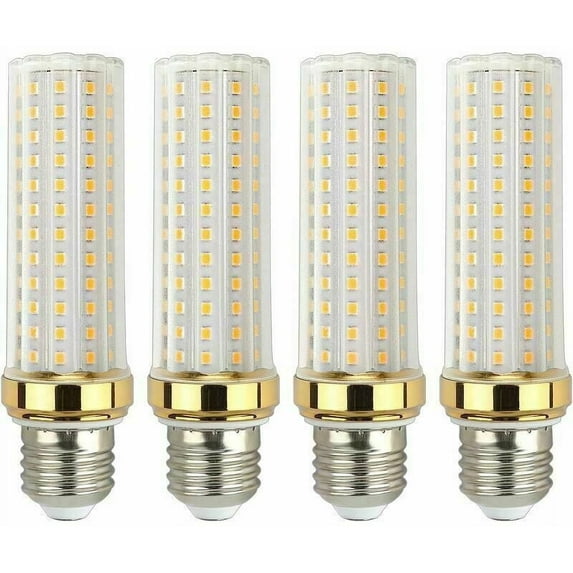 Heat Dissipation Led Bulb, Stability 20W 2500Lumen Warm White 3000K E26/E27 Base, Long Life & Bright Light For Indoor Outdoor Home Garage, Pack of 4