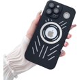 thumbnail image 1 of Heat Dissipation Magnetic Leakage Label Phone case, Fashionable and Cool, The Lens is Fully Wrapped, Drop-Proof, for iPhone 15 14 13 12 11 Pro Max Phone case (Black,iPhone 13 Pro Max), 1 of 8