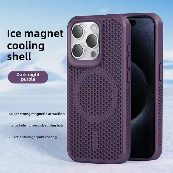 Heat Dissipation Magnetic Mobile Phone Case for iPhone16promax,iPhone16plus,iPhone15promax,iPhone15plus,iPhone14promax,iPhone14plus,iPhone13promax,iPhone12promax,iPhone12/12pro,iPhone11promax