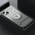 thumbnail image 1 of Heat Dissipation Metal Case for iPhone 15, Magnetic Slim Case Compatible with MagSafe Shockproof Protective Aluminum Back Cover with Metal Camera Frame for iPhone 15, Silver, 1 of 11