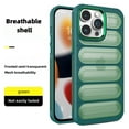 thumbnail image 1 of Heat Dissipation Phone Case, New Breathable Hollow Cellular Hole Heat Dissipation Case Full Back Camera Lens Protection Ultra Slim TPU iPhone 15 Pro Case Cover,Green, 1 of 11