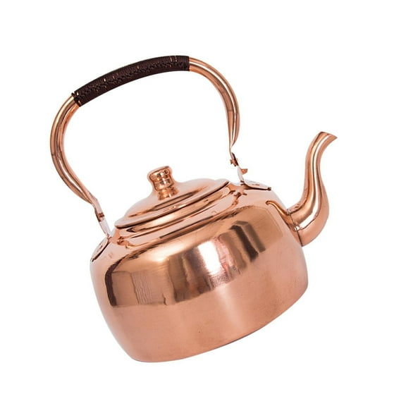 Heat Efficient Coppers Boiling Kettles 3Leter Convenient 30cm Height Induction Stove Safe Handle Camping Kitchenwares