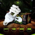 thumbnail image 1 of Heat Emitter Ultraviolet Light Bulb E27 5.0 10.0 UVB 13W Pet Reptile Light Glow Lamp Daylight Bulb for Tortoise Fish Amphibians, 1 of 6