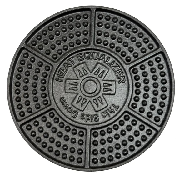 Heat Equalizer® 6" Cast Iron Heat Diffuser Plate for Gas, Electric & Induction Stoves | Simmer Plate, Flame Tamer & Heat Spreader | Perfect for Butter, Chocolate, Coffee & Small Saucepans