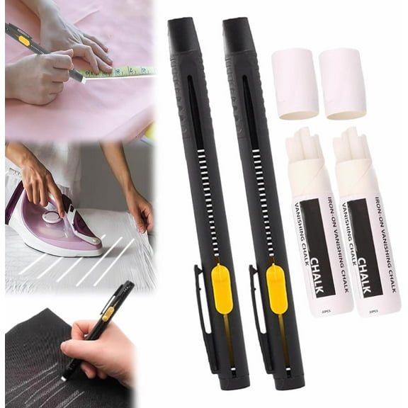 Heat Erasable Fabric Marker for Sewing, Embroidery, Quilting, Washable Erasable Replaceable Refill Marker Pen, Suitable for Knitted Fabrics, Cotton, DIY Sewing Tools
