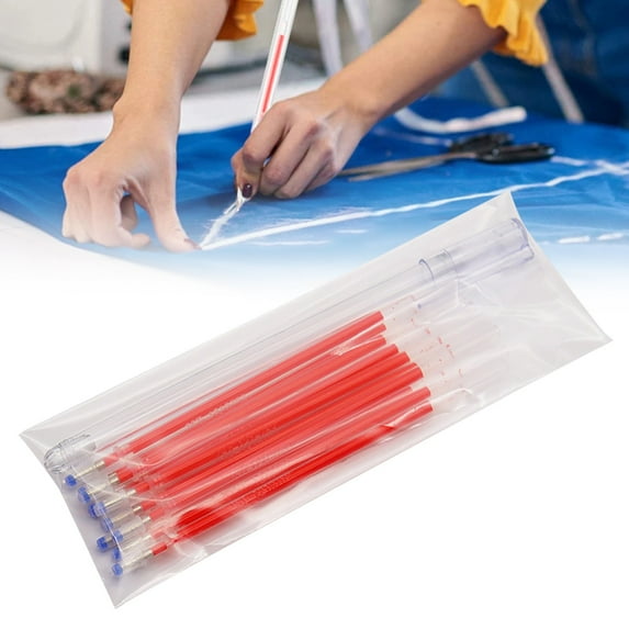 Heat Erasable Fabric Marking Pens 6 Colors Thermal Disappearing Ink For Quilting Sewing And Dressmaking 1.21Ml Each
