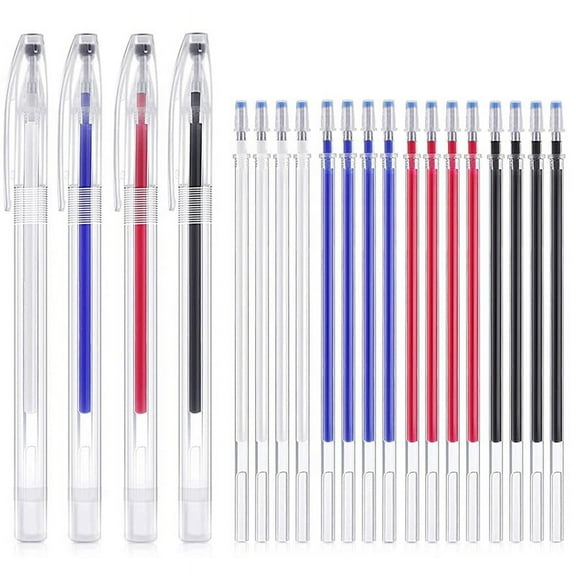 Heat Erasable Pens High Temperature Pen Fabric Marking with 20 Refills for Leather,Fabric