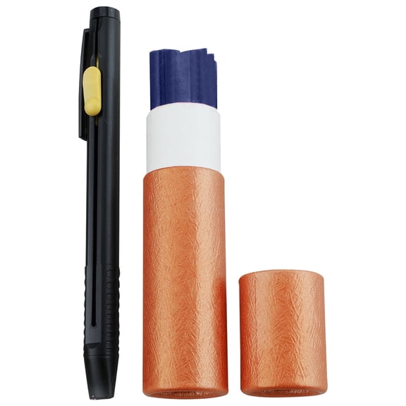 Heat Erasable Sewing Marker, Precision Fabric Chalk Pen with 20 Refills for Tailoring, Blue