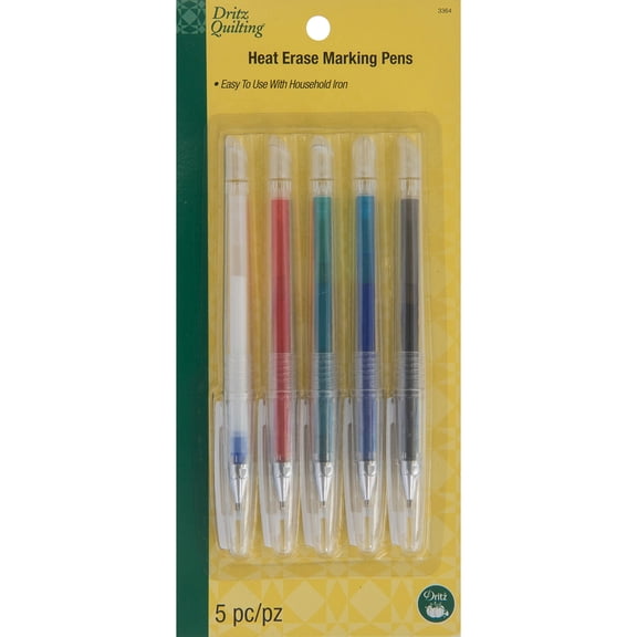 Heat Erase Pen 5/Pkg-Assorted Colors