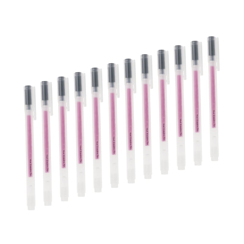 Heat Erase Pens Sewing Marker Pens Vanishing Heat Erasable Pens Fabric Marking Pens High-Temperature Disappearing Pens