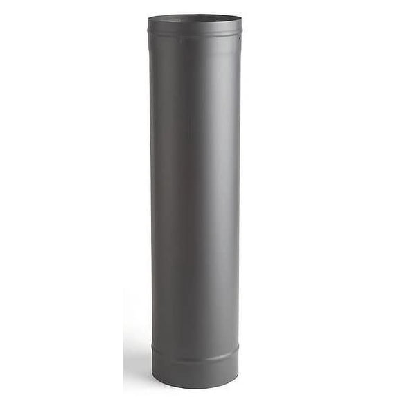 6" x 24" Heat-Fab Welded Black Stovepipe
