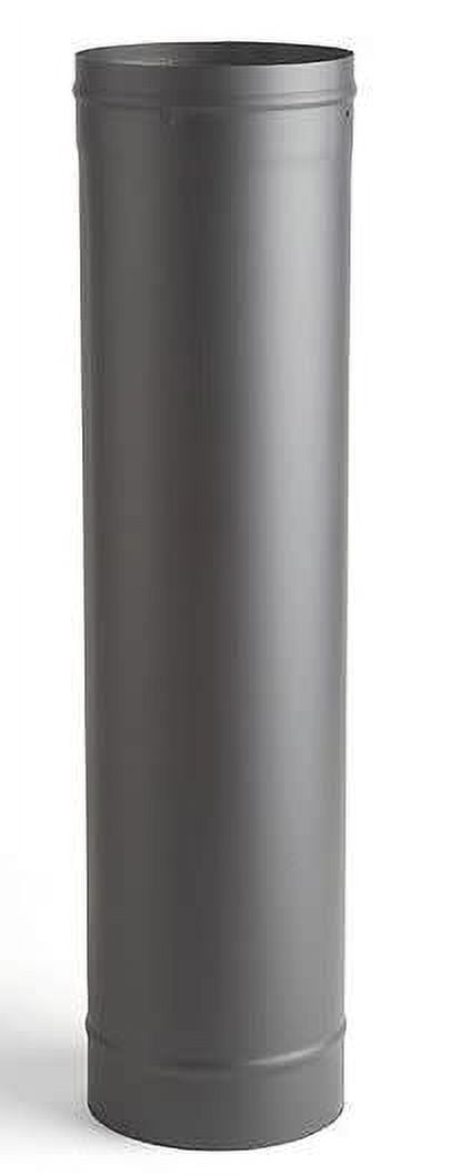Heat-Fab 2808B 8" X 48" Stove Pipe Length - Black - Walmart.com