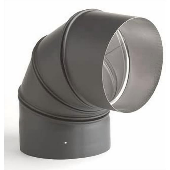 Heat-Fab 2814Ab 8" 90 Degree Adjustable Elbow - Black