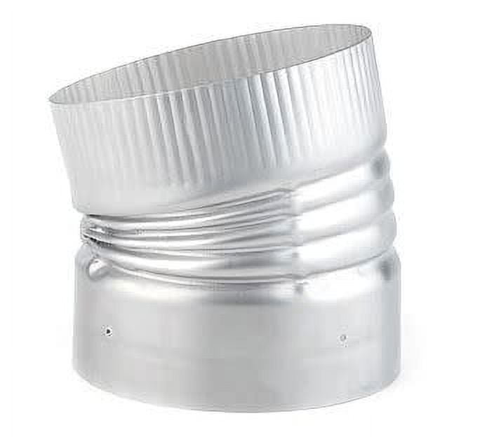 Heat-Fab 4609SS 6" 15 Degree Crimped Elbow - Stainless Steel