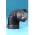 thumbnail image 1 of Heat-Fab 2614B 6 in. 90 deg Black Adjustable Elbow - 22 Gauge, 1 of 2