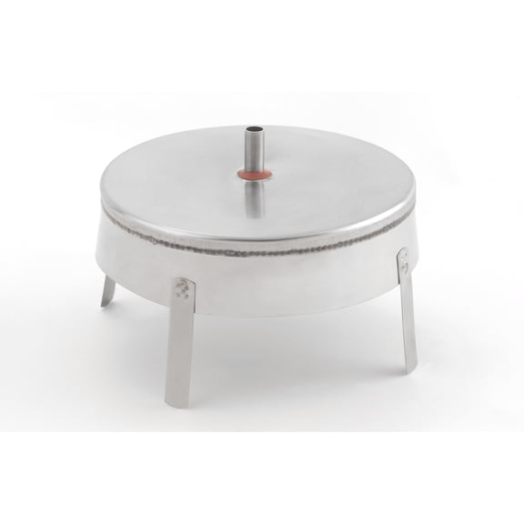Heat-Fab CCA08DCV 8" Saf-T Vent Ci+ Condensate Tee Cover - Stainless Steel