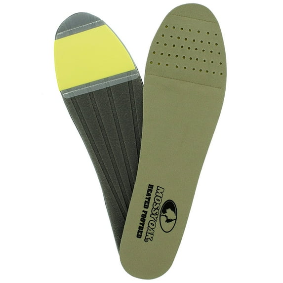 Heat Factory Men's Flat Footbed with Foot Heat Warmer Pocket, 1 Pair, Mossy Oak