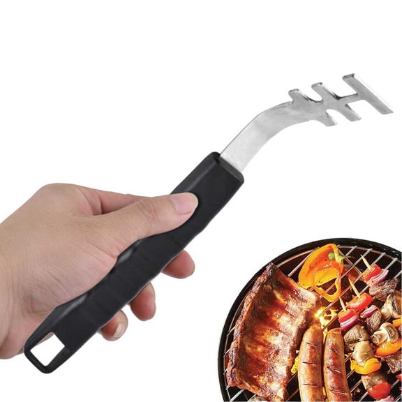 Heat Grill Grate Lifters Grill Grate Lifter Grill Accessories And Stainless Steel Grates BBQ Utensil Universal Grill Tool BBQ And Camping Barbecue Clips Black
