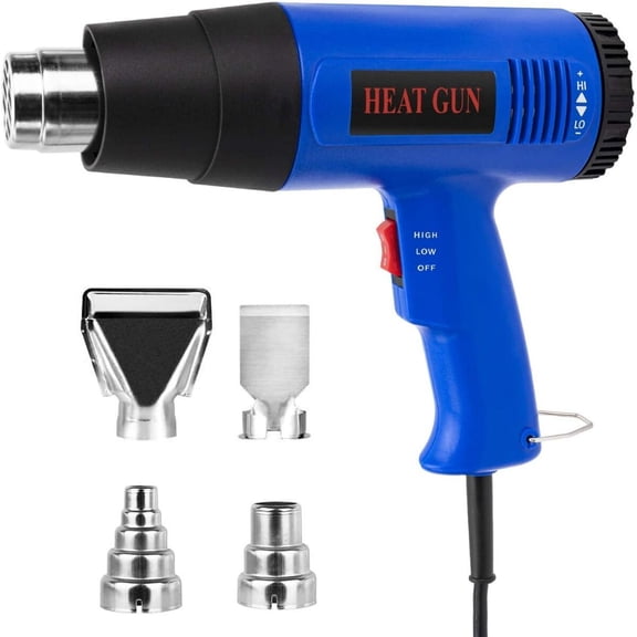 Heat Gun 1800W Electric, Dual Temperature Hot Air Tool for Shrink Wrap Paint Crafts